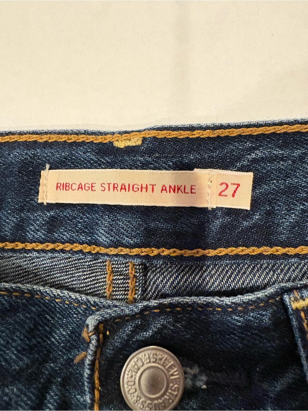 Levi's Women's Straight-Leg Jeans in Dark Blue - Picture 3 of 4